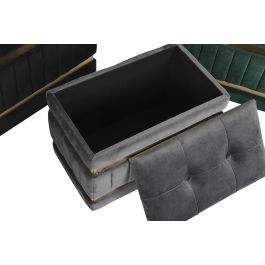 DKD Home Decor Descalzadora Negro Verde 70 x 43 x 40 cm Set de 3