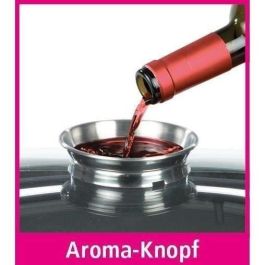 GSW Cacerola de Inducción Greblon 8.5 L con Revestimiento sin PTFE/PFOA, Asas Desplazadas, Tapa AROMA y Porta Ollas para Horno