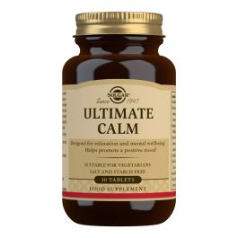 Solgar ULTIMATE CALMA Comprimidos para Relajación, Estrés y Bienestar Mental con Ashwagandha KSM-66 y Azafrán affron - 30 unidades Precio: 29.5000002. SKU: B1ALYG38PH