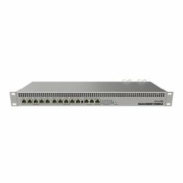 Mikrotik RB1100AHx4 Router Gigabit Ethernet 10/100/1000 Mbps, para Rack 1U, Acero Inoxidable y PoE