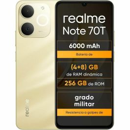 realme Note 70T Smartphone 256 GB Almacenamiento 4 GB RAM Pantalla 6.74" 6000 mAh Oro Precio: 119.50000051. SKU: B1BTJ7XKNG
