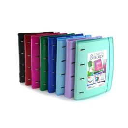 Carpebloc Office Box A4 4An.32 Mm Mixtas Automaticas, 100Hj.90Gr.Cuadric.5X5 Cierre De Goma 10 Separadores Extra Rigidos Con Indicadores Y Bolsillo Colores Surtidos Color Line (Set de 12) Precio: 212.50000035. SKU: B1F3KT6DB6