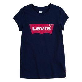 Camiseta de Manga Corta Infantil Levi's Batwing Girl Azul oscuro