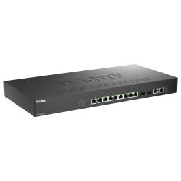 D-Link Switch Gestionable DMS-1250-12TP, Smart Managed Layer 2/2+, 12 Puertos Multigigabit 2.5G con 8 Puertos PoE y Uplink 10G