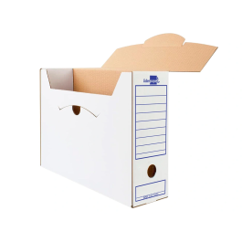 Liderpapel Caja archivo definitivo 104 folio tamaño Folio, Cartón Reciclado 325g/m2, Lomo 100 mm, Blanco, Dimensiones 365x100x251 mm