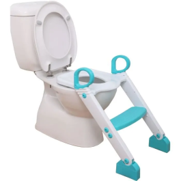 Dreambaby STEP-UP Reductor de Inodoro y Orinal de Entrenamiento, 2 Etapas Ajustables, Aqua Precio: 40.79000024. SKU: B1JT7QVCAQ