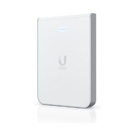 Ubiquiti U6 In-Wall - Punto de Acceso WiFi 6 (AX) para Montaje en Pared, 2.4/5 GHz, 5.3 Gbps, con 4 Puertos LAN Gigabit, PoE+