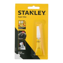Stanley Eca Cianocrilato 3 g - Multisuperficie, Secado Rápido, Tapón Autoperforador