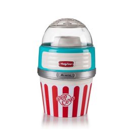 Ariete 2957/01 Máquina de Palomitas Party Time Big Popper Azul Estilo Retro Años 50