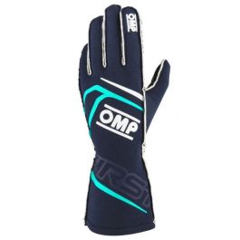 Omp OMPIB0-0776-B01-248-XL Guantes First My2025 Ligeros y Resistentes FIA 8856-2018 Azul Marino Tiffany Talla XL