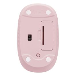 Logitech M196 Ratón Inalámbrico Rosa Bluetooth Óptico 1000 dpi, 12 Meses Batería, Compatible Windows/macOS, Plástico Reciclado