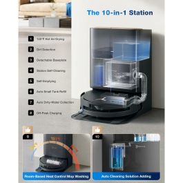 Ecovacs DEEBOT X9 PRO Aspiradora Robot - 16600 Pa - Tecnología BLAST - Autolimpieza Instantánea