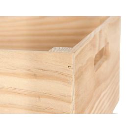 Giftdecor Caja Madera Abierta 30 x 30 cm Pino Natural