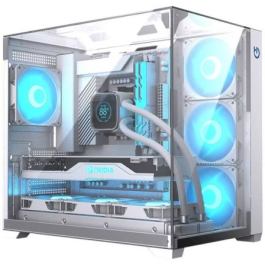 Caja Gaming Semitorre Hiditec SKY/ Blanco Precio: 92.50000001. SKU: B1659PSC6Y