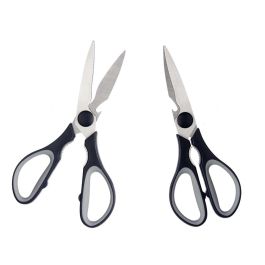 Kinvara Tijera de Cocina con Mango Negro 21x8x1.5 cm de Metal y Plástico PP – No Apto Lavavajillas (12 Unidades)