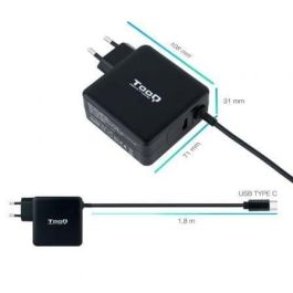 TooQ TQLC-USBC65PD Cargador de Portátil USB Tipo-C 65W Power Delivery 3.0 con USB-A y Voltaje 5-20V compatible con Mac Negro TooQ TQLC-USBC65PD Cargador de Portátil USB Tipo-C 65W Power Delivery 3.0 con USB-A y Voltaje 5-20V compatible con Mac Negro