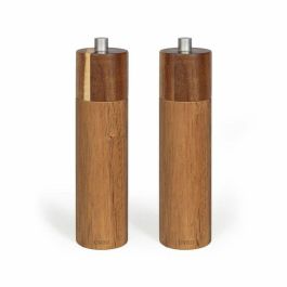 Livoo MEN425 - Juego de 2 molinillos manuales de sal y pimienta de madera de acacia con molinillo cerámico ajustable de 40 ml Precio: 32.49999984. SKU: B1EN3J26KN