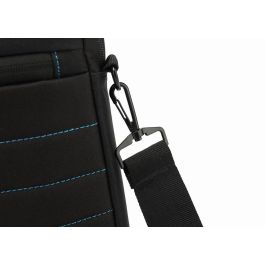 Coolbox Funda Maletín Portátil para Netbook y Tablet Hasta 14", Acolchado, Tejido Impermeable, Negro con Azul