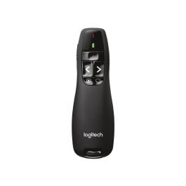 Logitech R400 Presentador Inalámbrico con Puntero Láser Rojo, Controles Intuitivos de Diapositivas, Alcance 15m, Receptor USB Plug & Play