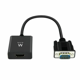 EWENT EW9866 Adaptador de Cable de Vídeo de 0.202m, VGA (D-Sub) a HDMI con Audio de 3.5mm, Negro Precio: 14.88999985. SKU: S0212639