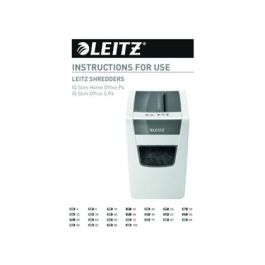 Destructora De Documentos Leitz Iq Slim Home Office 150 Capacidad De Corte 10 Hojas Destruye Grapas Y Clips