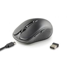 Ratón Inalámbrico NGS Evo Rust/ Batería recargable/ Hasta 1600 DPI/ Negro Ratón Inalámbrico NGS Evo Rust/ Batería recargable/ Hasta 1600 DPI/ Negro