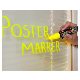 Artline Rotulador EPP-12 Poster Marker Punta Rectangular 12 mm Color Amarillo Fluor