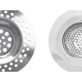 Kinvara Set de 2 Filtros de Fregadero Hondo de Acero Inoxidable con Agujeros Pequeños (7.3x7.3x1.6 cm y 7.3x7.3x0.5 cm) (24 Unidades) Kinvara Set de 2 Filtros de Fregadero Hondo de Acero Inoxidable con Agujeros Pequeños (7.3x7.3x1.6 cm y 7.3x7.3x0.5 cm) (24 Unidades)