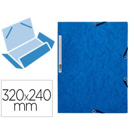 Carpeta Q-Connect Gomas Kf02167 Carton Simil-Prespan Solapas 320x243 mm Azul Precio: 1.8149993829. SKU: B18TR3LN4X