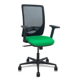PIQUERAS Y CRESPO Silla Zulema sincro malla negra asiento bali verde brazos 2D ruedas 65mm Precio: 175.94999983. SKU: B15ZYFJT2H