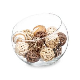 Set Bolas Pequeñas Giftdecor - 2 Modelos Surtidos, Madera y Fibra Natural, 9x25x8 cm (12 Unidades) Set Bolas Pequeñas Giftdecor - 2 Modelos Surtidos, Madera y Fibra Natural, 9x25x8 cm (12 Unidades)