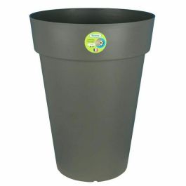 Riviera Maceta Soleilla Redonda, 50 cm de Diámetro x 66 cm de Altura, Color Gris Brillo, con 71 Litros de Capacidad de Tierra Precio: 45.8900002. SKU: S7152077