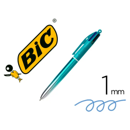 Boligrafo De 4 Colores Bic Smooth Gradient Celeste (Set de 12) Precio: 61.49999966. SKU: B1FAHFZKS2