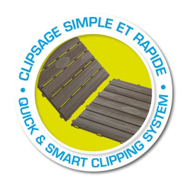 Smoby AAAAN68032 Set 6 Baldosas Suelo Casa 45x45cm Imitación Madera Texturada Plástico Reciclado