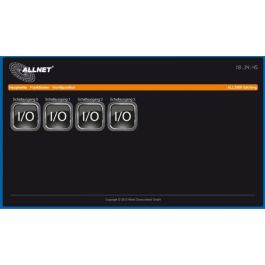ALLNET MSR Zentrale ALL3500 con 4 Puertos para Sensor y WLAN para Automatización IP de Edificios