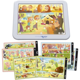 Educa Cuenta Cuentos 2 17952, Libro Interactivo para Niños a Partir de 2 Años con 4 Historias y 8 Actividades Didácticas