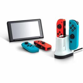 PDP Cargador PDP0708056067564 para 2 pares de mandos Joy-Con de Nintendo Switch - Blanco