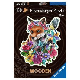 Ravensburger RAV4005556175123 Puzzle de madera - Formas - 150 piezas - Zorro de colores