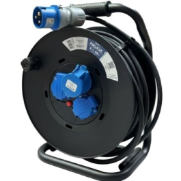 Phasak Regleta Enrollable BN 3478, 3 Tomas (2 Schuko + 1 Industrial 2P+TT), Cable 40m, Negro y Azul Precio: 166.8227. SKU: B12SDSYMSK