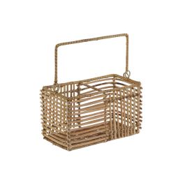 Cubertero Tropical DKD Home Decor Marron 10 x 12 x 20 cm