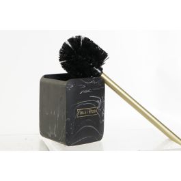 Escobillero Glam DKD Home Decor Negro Dorado 9.5 x 37 x 9.5 cm Escobillero Glam DKD Home Decor Negro Dorado 9.5 x 37 x 9.5 cm