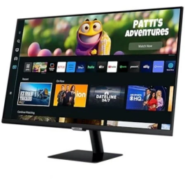 Samsung LS27DM500EUXEN Smart Monitor M5 27" Full HD 1080p Smart TV con Tizen, Gaming Hub, Altavoces, WiFi, Bluetooth, USB, HDMI, Negro