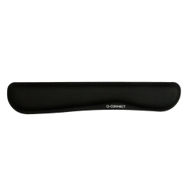 Q-connect Reposamuñecas Memory Foam para Teclado Color Negro 460x85x25 mm