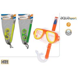 Mascara de buceo con tubo de respiracion junior en red-aqua sport 3/s + 7 años - modelos surtidos Mascara de buceo con tubo de respiracion junior en red-aqua sport 3/s + 7 años - modelos surtidos
