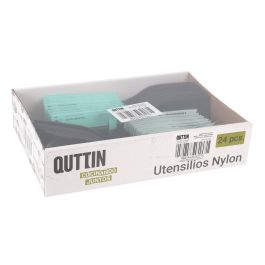 Espátula de cocina de nylon negra Quttin 31x8.5x6 cm (24 Unidades) Espátula de cocina de nylon negra Quttin 31x8.5x6 cm (24 Unidades)