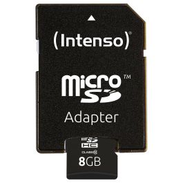 Intenso Tarjeta MicroSDHC de 8GB Clase 10, Velocidad de Lectura 25MB/s, Referencia 3413460