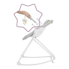 Badabulle Transat Compact'up Plegable Bebé - Hamaca de 5 Alturas con Función Balanceo, Respaldo Reclinable y Arco de Juego - Candy