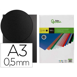 Liderpapel Tapa Encuadernacion Polipropileno A3 0.5 mm Negro Opaco Paquete 100 Unidades Precio: 47.49999958. SKU: B19K7WC78G