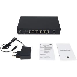 LevelOne GEU-0525 Switch No Administrado 5x GE 2.5GbE 100/1000Mbps Montaje de Pared