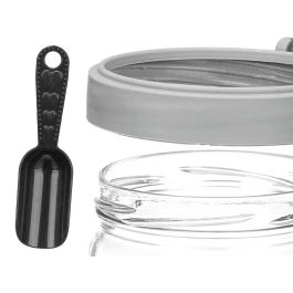 Bote Multiuso Vivalto 425 ml Gris, 11x11x8.5 cm, Cristal y Plástico (12 Unidades) Bote Multiuso Vivalto 425 ml Gris, 11x11x8.5 cm, Cristal y Plástico (12 Unidades)
